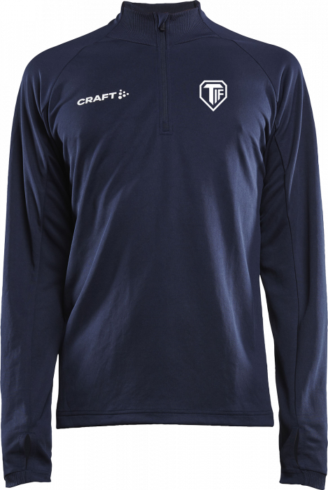 Craft - Evolve Shirt With Half Zip - Navy blue